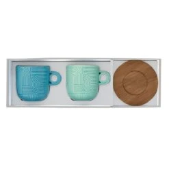 EASY LIFE Set 2 Tazze Con Piattino TAKE A LOOP ASS.1 5 EASY LIFE Set 2 Tazze Con Piattino TAKE A LOOP ASS.1 -Easy Life 1781 TLO1 BOX OPEN