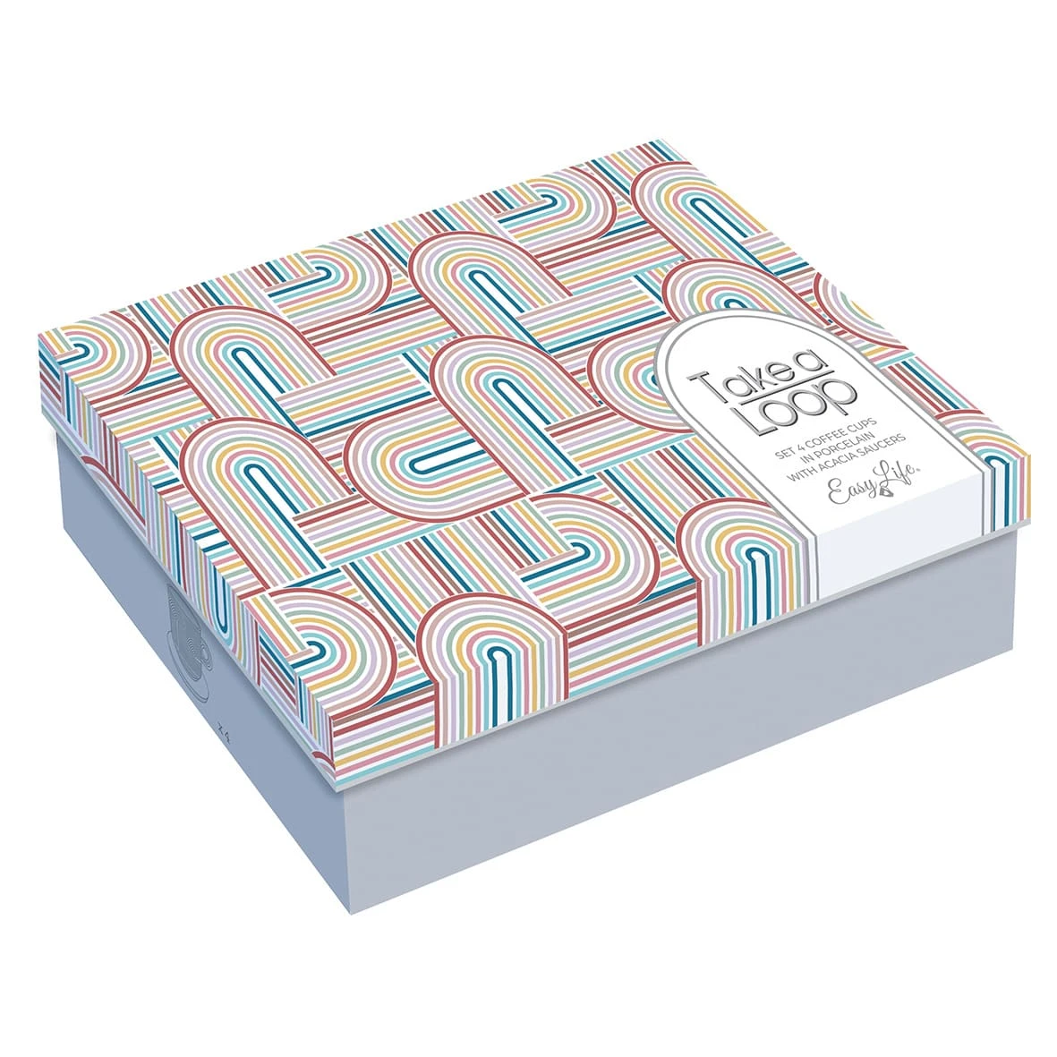 EASY LIFE Set 4 Tazzine Espresso Con Piattino TAKE A LOOP ASS.6 2 EASY LIFE Set 4 Tazzine Espresso Con Piattino TAKE A LOOP ASS.6 - Image 2