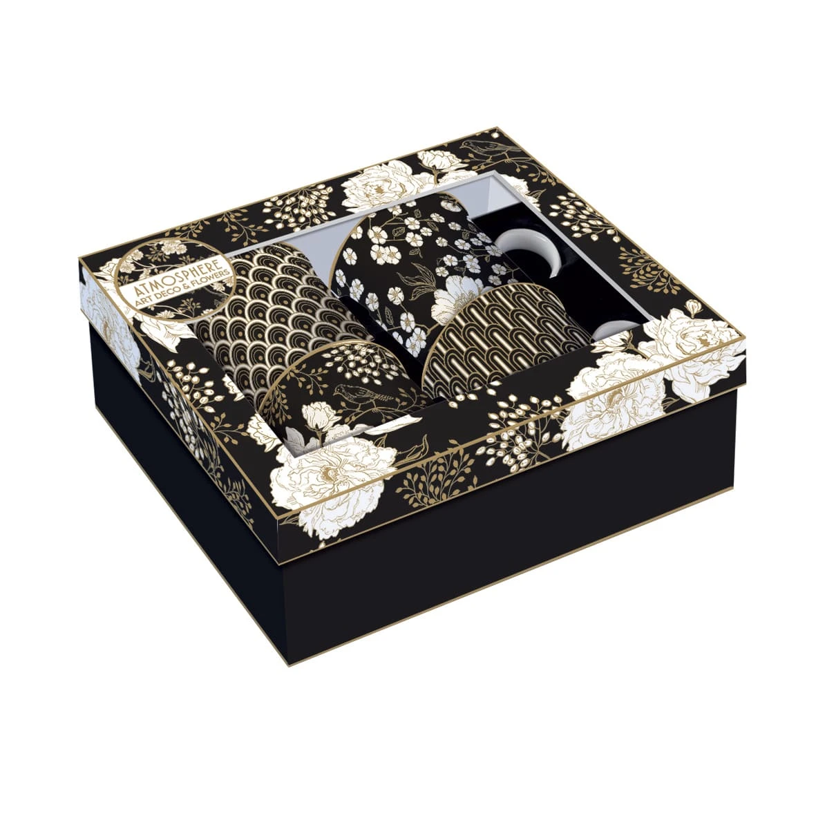 EASY LIFE Set 4 Tazze ART DECO & FLOWERS 2 EASY LIFE Set 4 Tazze ART DECO & FLOWERS - Image 2