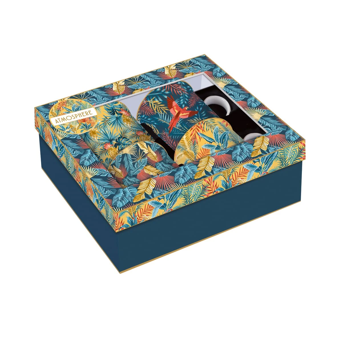 EASY LIFE Set 4 Mug 300 Ml In Porcellana EQUATORIAL 2 EASY LIFE Set 4 Mug 300 Ml In Porcellana EQUATORIAL - Image 2