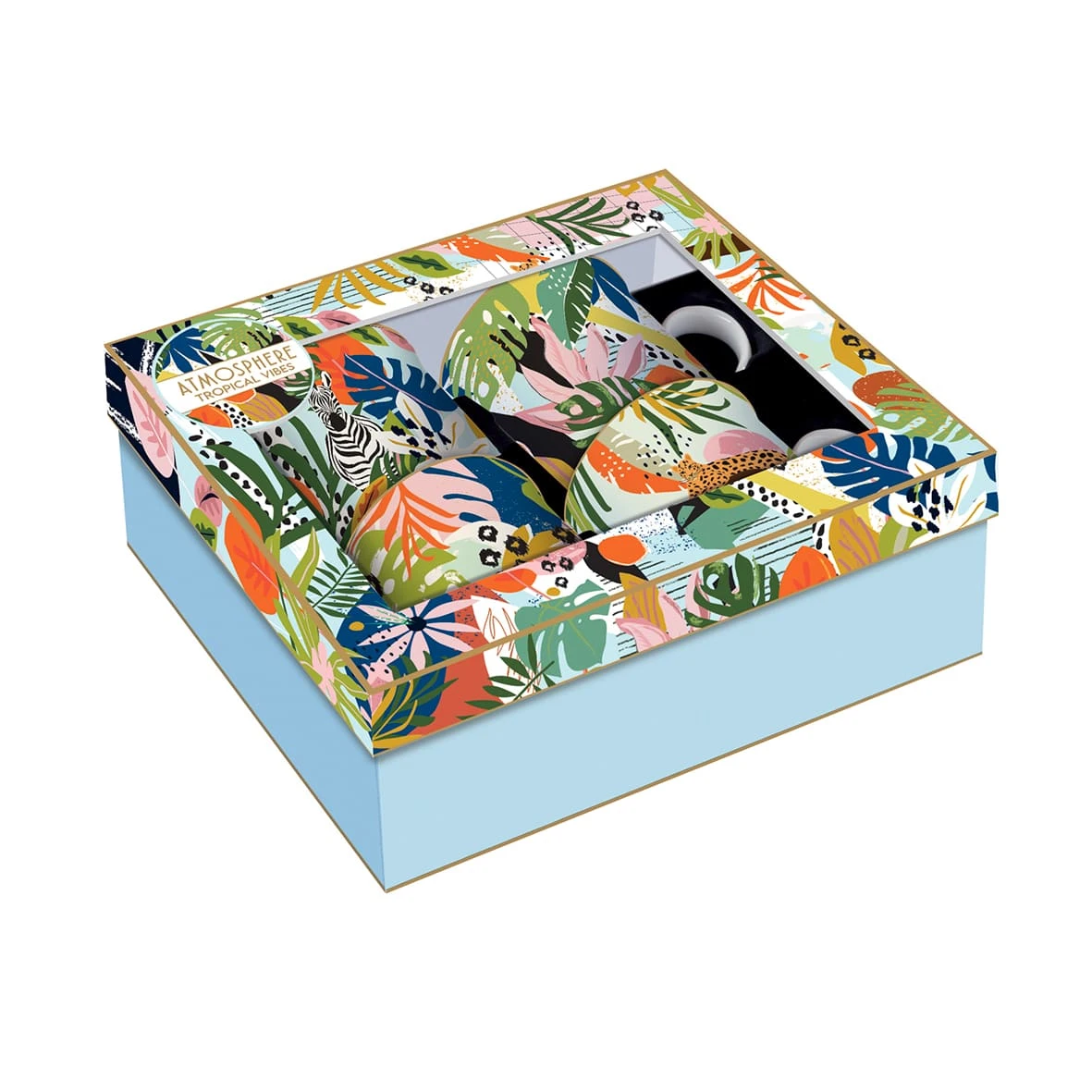 EASY LIFE Set 4 Mug 300 Ml TROPICAL VIBES 2 EASY LIFE Set 4 Mug 300 Ml TROPICAL VIBES - Image 2