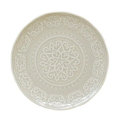 EASY LIFE Set 6 Piatti In Porcellana Ø 26,5 Cm LIGHT GREY