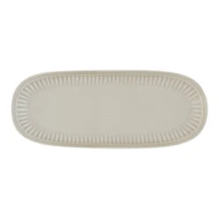 EASY LIFE Set 3 Piatti Ovale 38×16 Cm In Porcellana LIGHT GREY