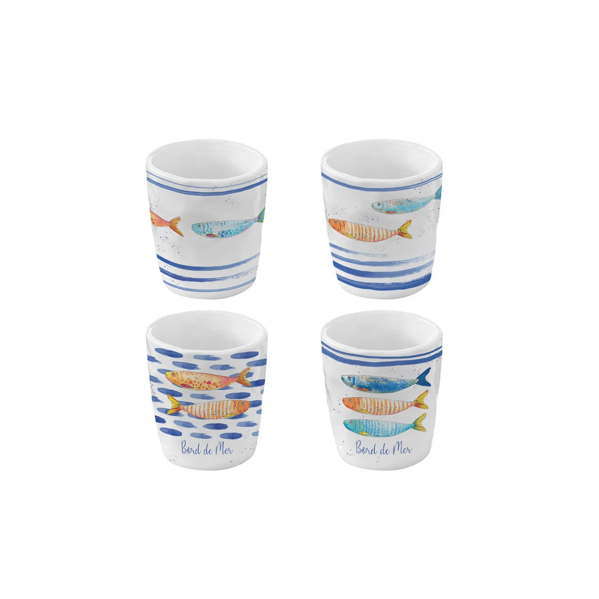 EASY LIFE Set 4 Bicchierini Caffè BORD DE MER 1 EASY LIFE Set 4 Bicchierini Caffè BORD DE MER