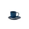 EASY LIFE Set 6 Tazzina Caffè 120 Ml Con Piattino In Porcellana BLUE