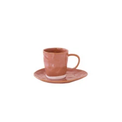 EASY LIFE Set 6 Tazzina Caffè 120 Ml Con Piattino In Porcellana BRICK