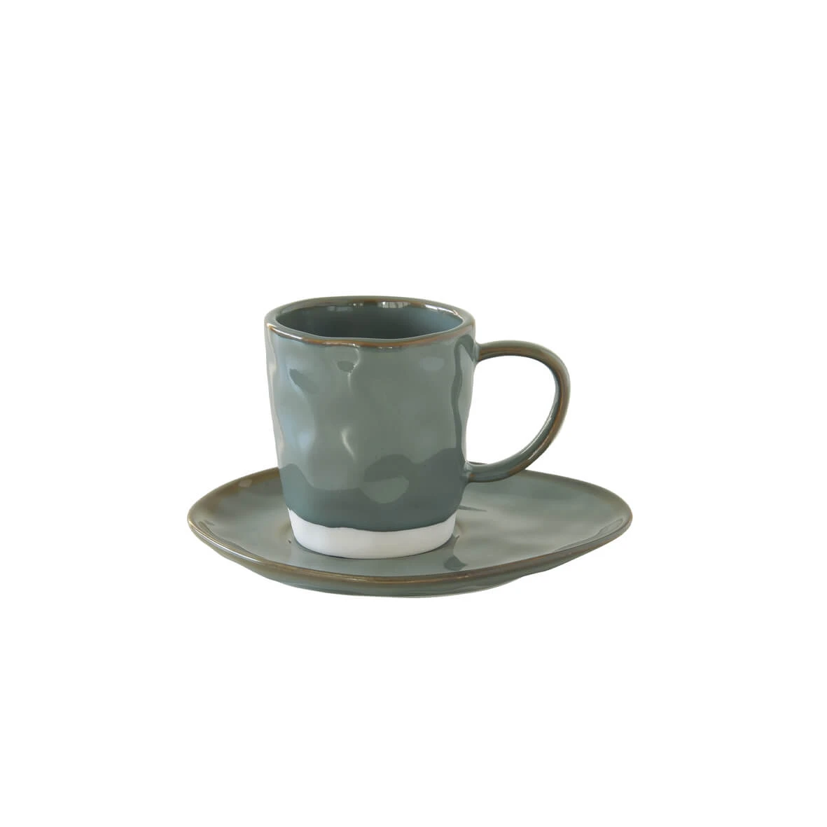 EASY LIFE Set 6 Tazza 250 Ml Con Piattino In Porcellana CELADON 1 EASY LIFE Set 6 Tazza 250 Ml Con Piattino In Porcellana CELADON