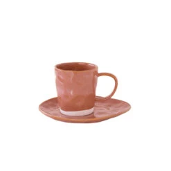 EASY LIFE Set 6 Tazza 250 Ml Con Piattino In Porcellana BRICK