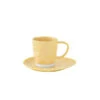 EASY LIFE Set 6 Tazza 250 Ml Con Piattino In Porcellana YELLOW