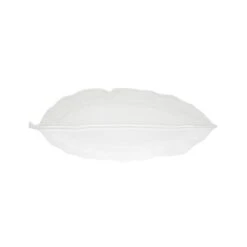 EASY LIFE Foglia In Porcellana 39×16 Cm LEAVES WHITE