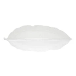 EASY LIFE Foglia In Porcellana 47×19 Cm LEAVES WHITE