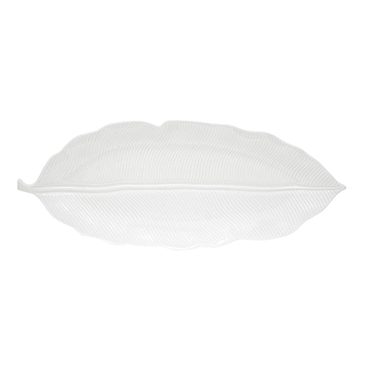 EASY LIFE Foglia In Porcellana 47×19 Cm LEAVES WHITE 1 EASY LIFE Foglia In Porcellana 47×19 Cm LEAVES WHITE