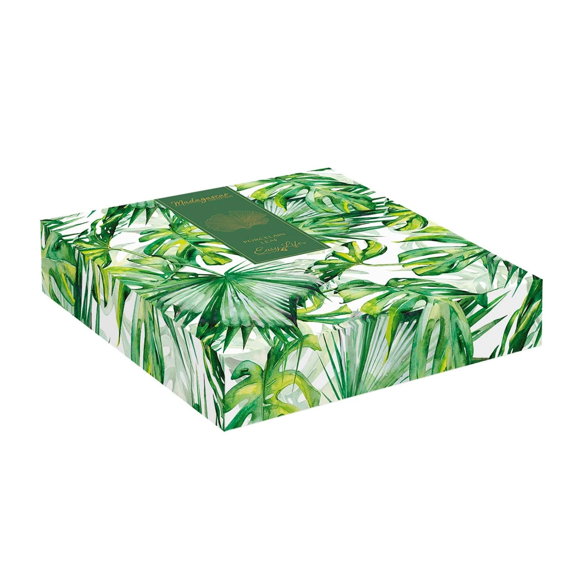EASY LIFE Foglia In Porcellana 35×29 Cm Forma Ginko TROPICAL LEAVES GREEN 2 EASY LIFE Foglia In Porcellana 35×29 Cm Forma Ginko TROPICAL LEAVES GREEN - Image 2