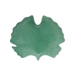 EASY LIFE Foglia In Porcellana 35×29 Cm Forma Ginko LEAVES LIGHT GREEN