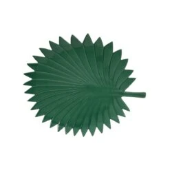 EASY LIFE Foglia In Porcellana 35×29 Cm Forma Palma TROPICAL LEAVES GREEN