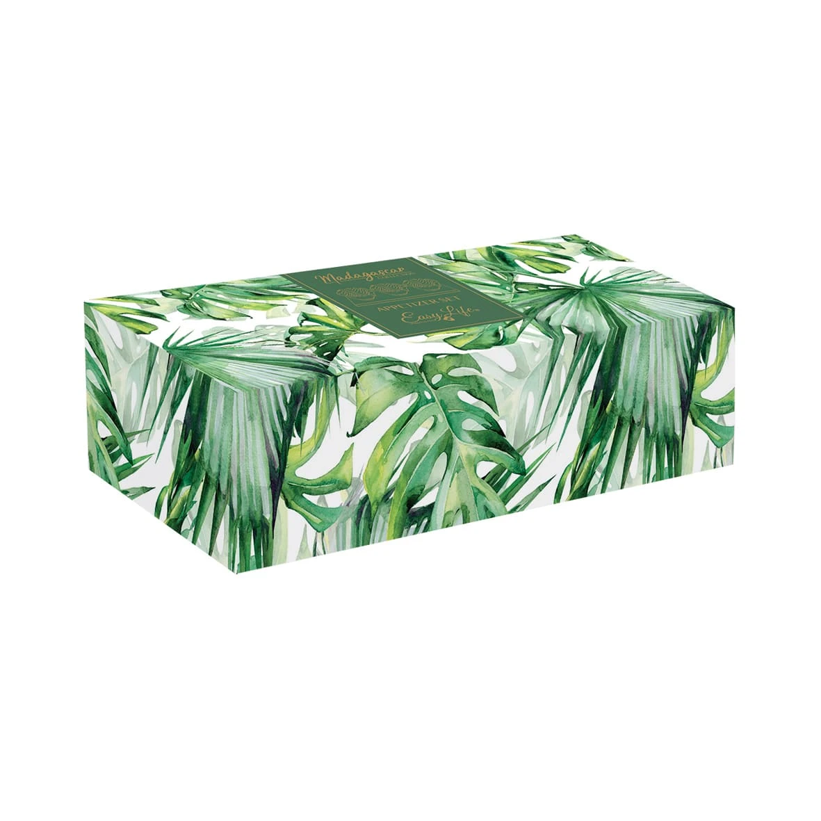 EASY LIFE Set Aperitivo Con Vassoio In Bambù E 3 Ciotole In Porcellana Forma Foglia MADAGASCAR 2 EASY LIFE Set Aperitivo Con Vassoio In Bambù E 3 Ciotole In Porcellana Forma Foglia MADAGASCAR - Image 2