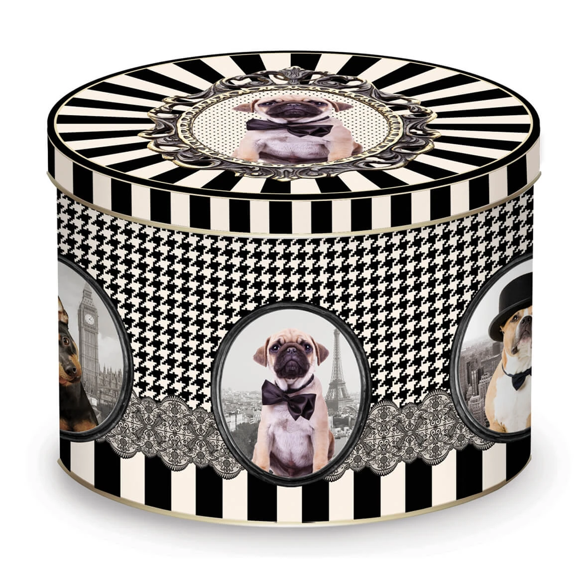 EASY LIFE Tazza In Porcellana In Scatola Latta BAROCCO DOGS VERS.B 2 EASY LIFE Tazza In Porcellana In Scatola Latta BAROCCO DOGS VERS.B - Image 2