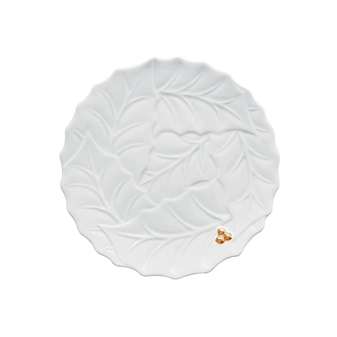 EASY LIFE Piatto HOLLY & BERRIES WHITE 1 EASY LIFE Piatto HOLLY & BERRIES WHITE