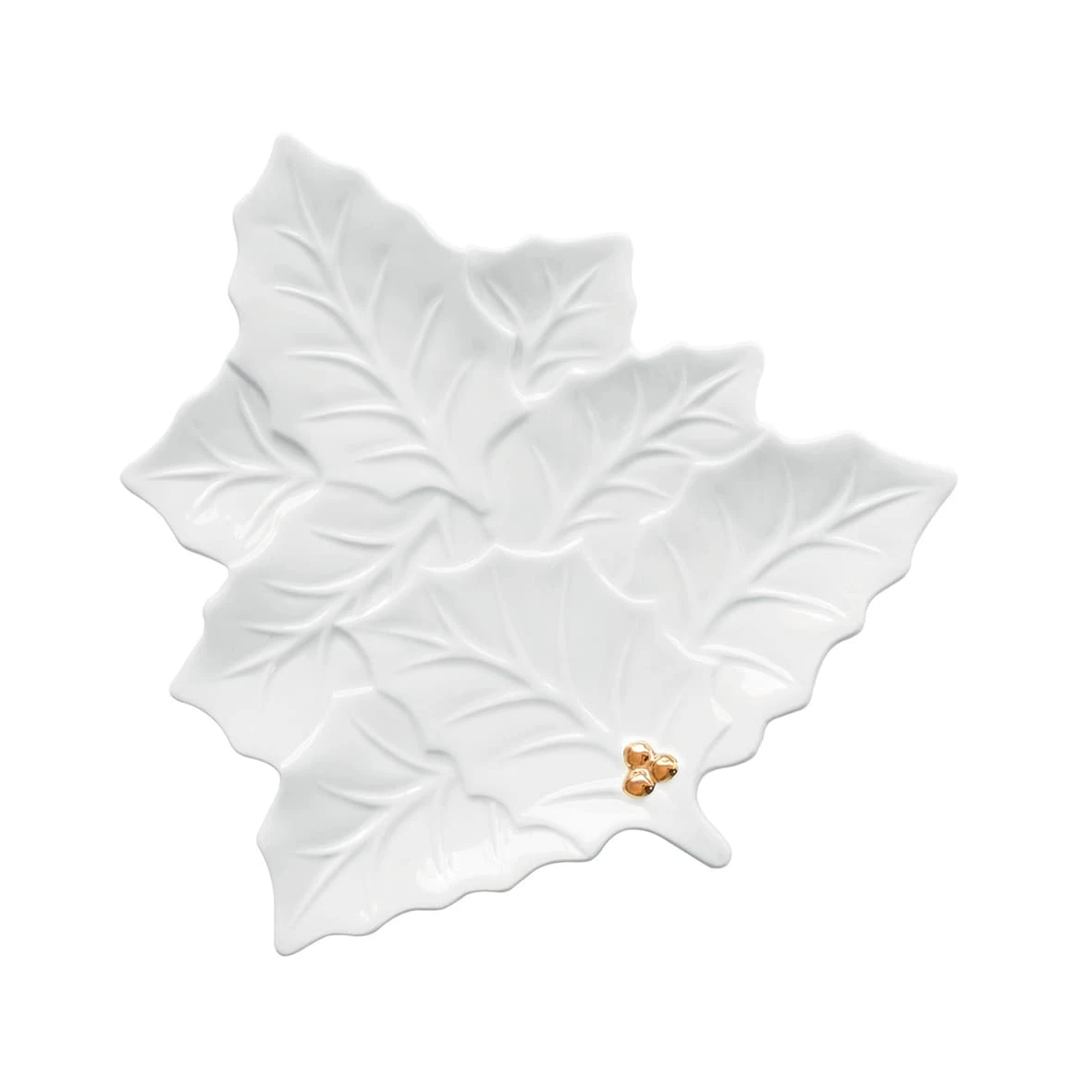 EASY LIFE Piatto Da Portata 30×30 Cm HOLLY & BERRIES WHITE 1 EASY LIFE Piatto Da Portata 30×30 Cm HOLLY & BERRIES WHITE