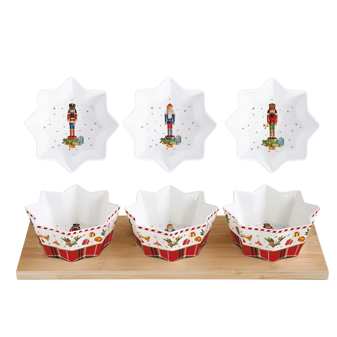 EASY LIFE Set Aperitivo Con 3 Ciotoline E Base In Bamboo VINTAGE NUTCRACKERS 1 EASY LIFE Set Aperitivo Con 3 Ciotoline E Base In Bamboo VINTAGE NUTCRACKERS