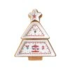 EASY LIFE Set Aperitivo Con 3 Ciotoline E Vassoio In Bamboo 21×25 Cm CHRISTMAS WONDERLAND