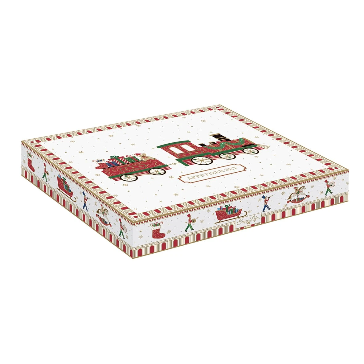 EASY LIFE Set Aperitivo Con 3 Ciotoline E Vassoio In Bamboo POLAR EXPRESS 2 EASY LIFE Set Aperitivo Con 3 Ciotoline E Vassoio In Bamboo POLAR EXPRESS - Image 2