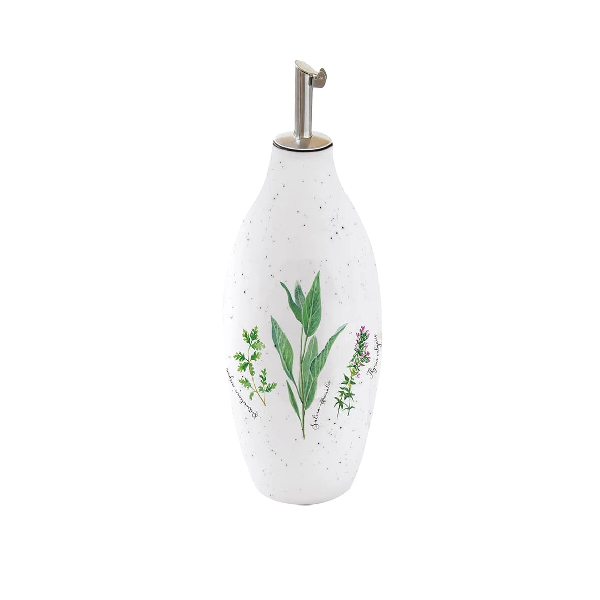 EASY LIFE Bottiglia Olio/aceto 300 Ml In Porcellana HERBARIUM 1 EASY LIFE Bottiglia Olio/aceto 300 Ml In Porcellana HERBARIUM