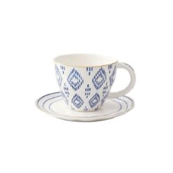 EASY LIFE Tazza Da The 280 Ml Con Piattino In Porcellana ELEGANCE – Vers.A