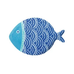 EASY LIFE Piatto A Forma Di Pesce 27 X 19 Cm SEA FRIENDS – Vers. A