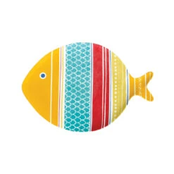 EASY LIFE Piatto A Forma Di Pesce 27 X 19 Cm SEA FRIENDS – Vers. D