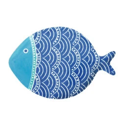EASY LIFE Piatto A Forma Di Pesce 31 X 21,50 Cm SEA FRIENDS – Vers. A