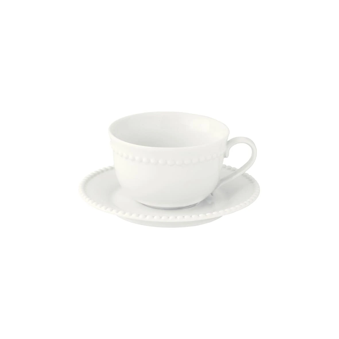 EASY LIFE Tazza 250 Ml Con Piattino TIFFANY WHITE 1 EASY LIFE Tazza 250 Ml Con Piattino TIFFANY WHITE