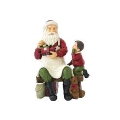 EASY LIFE Babbo Con Bimbo CHRISTMAS FIGURINES