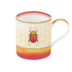 EASY LIFE Tazza Singola 350 Ml In Porcellana In Scatola BEETLE RED