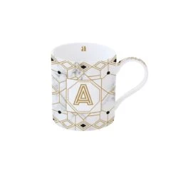 EASY LIFE Tazza 350 Ml In Porcellana MONOGRAM A