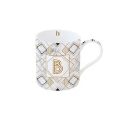 EASY LIFE Tazza 350 Ml In Porcellana MONOGRAM B