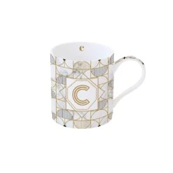 EASY LIFE Tazza 350 Ml In Porcellana MONOGRAM C