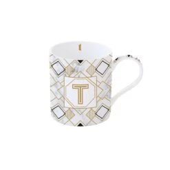 EASY LIFE Tazza 350 Ml In Porcellana MONOGRAM T