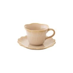 EASY LIFE Tazza Con Piattino Beige FLEURI