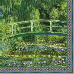 EASY LIFE Confezione 20 Tovaglioli Carta 33×33 WATER LILIES AND THE JAPANESE BRIDGE