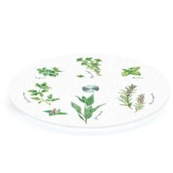 EASY LIFE Piatto Girevole In Vetro Ø 32 Cm HERBARIUM