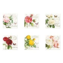 EASY LIFE Set 6 Sottobicchieri Assortiti JARDIN BOTANIQUE