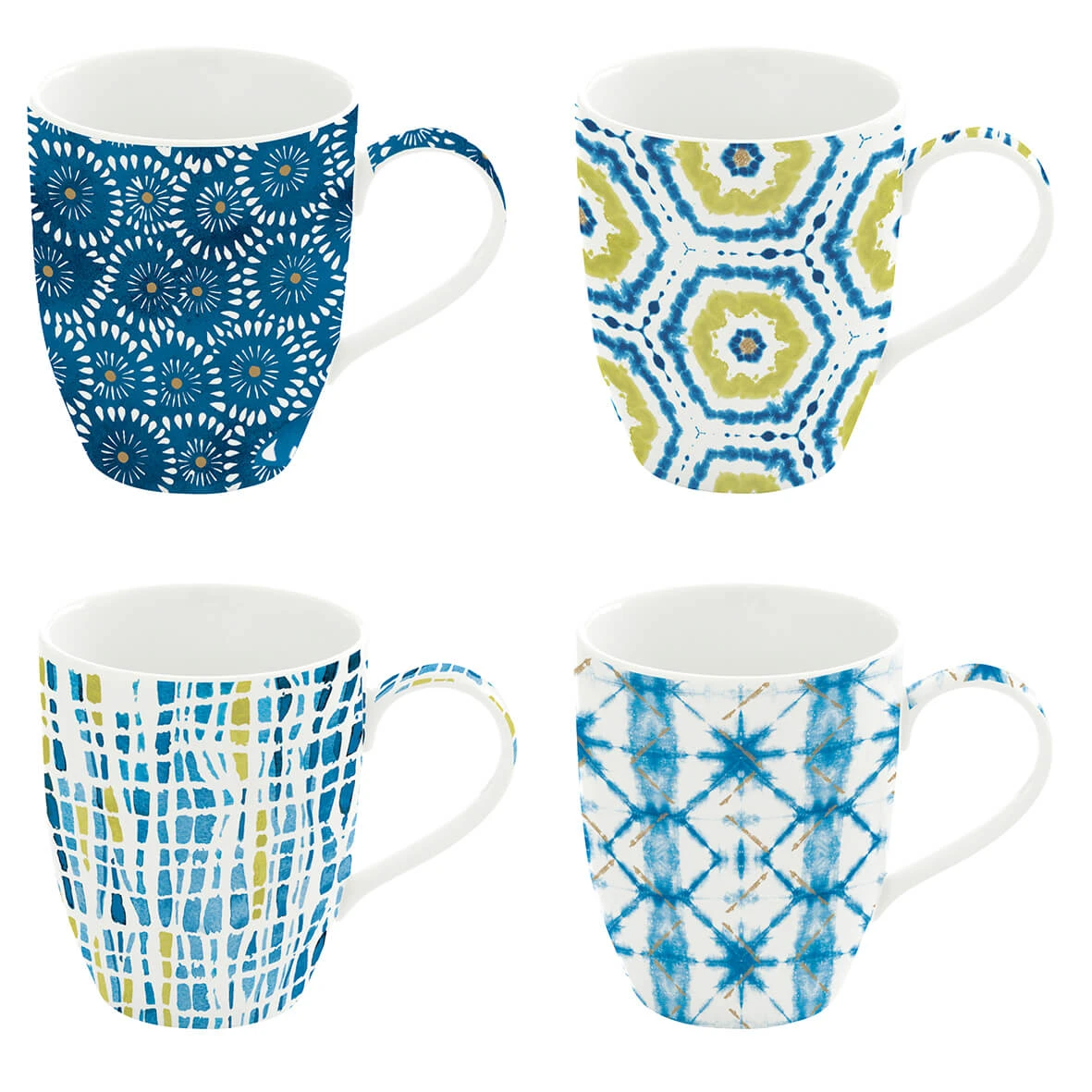 EASY LIFE Set 4 Mug SHIBORI 1 EASY LIFE Set 4 Mug SHIBORI
