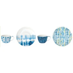 EASY LIFE Set 2 Tazzine Caffè Con Piattino SHIBORI