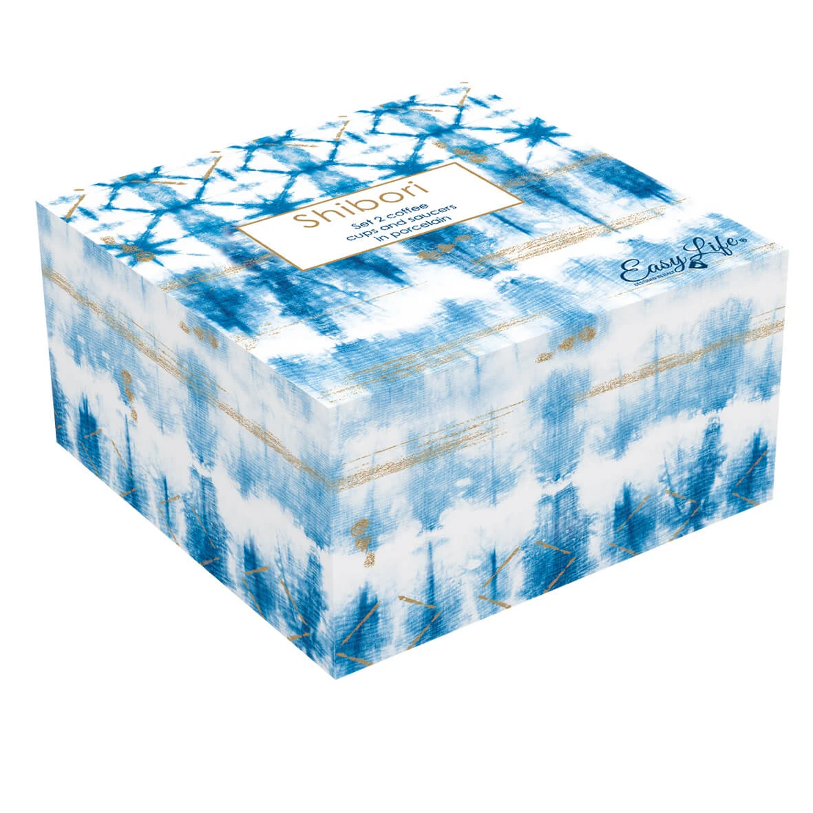 EASY LIFE Set 2 Tazzine Caffè Con Piattino SHIBORI 2 EASY LIFE Set 2 Tazzine Caffè Con Piattino SHIBORI - Image 2