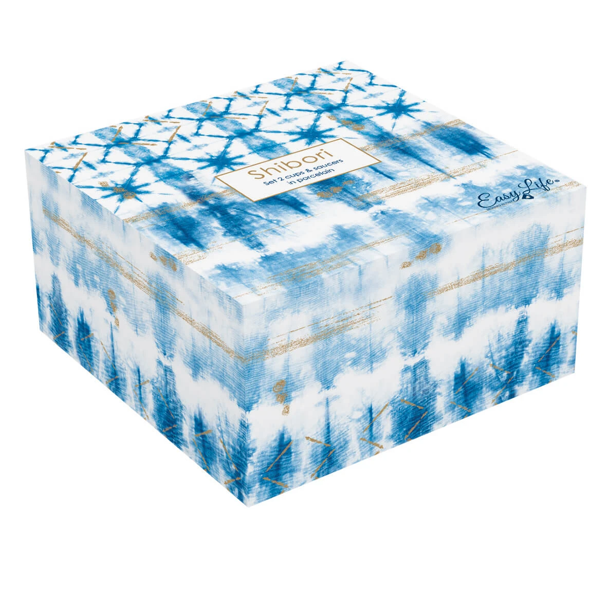 EASY LIFE Set 2 Tazze Con Piattino SHIBORI 2 EASY LIFE Set 2 Tazze Con Piattino SHIBORI - Image 2