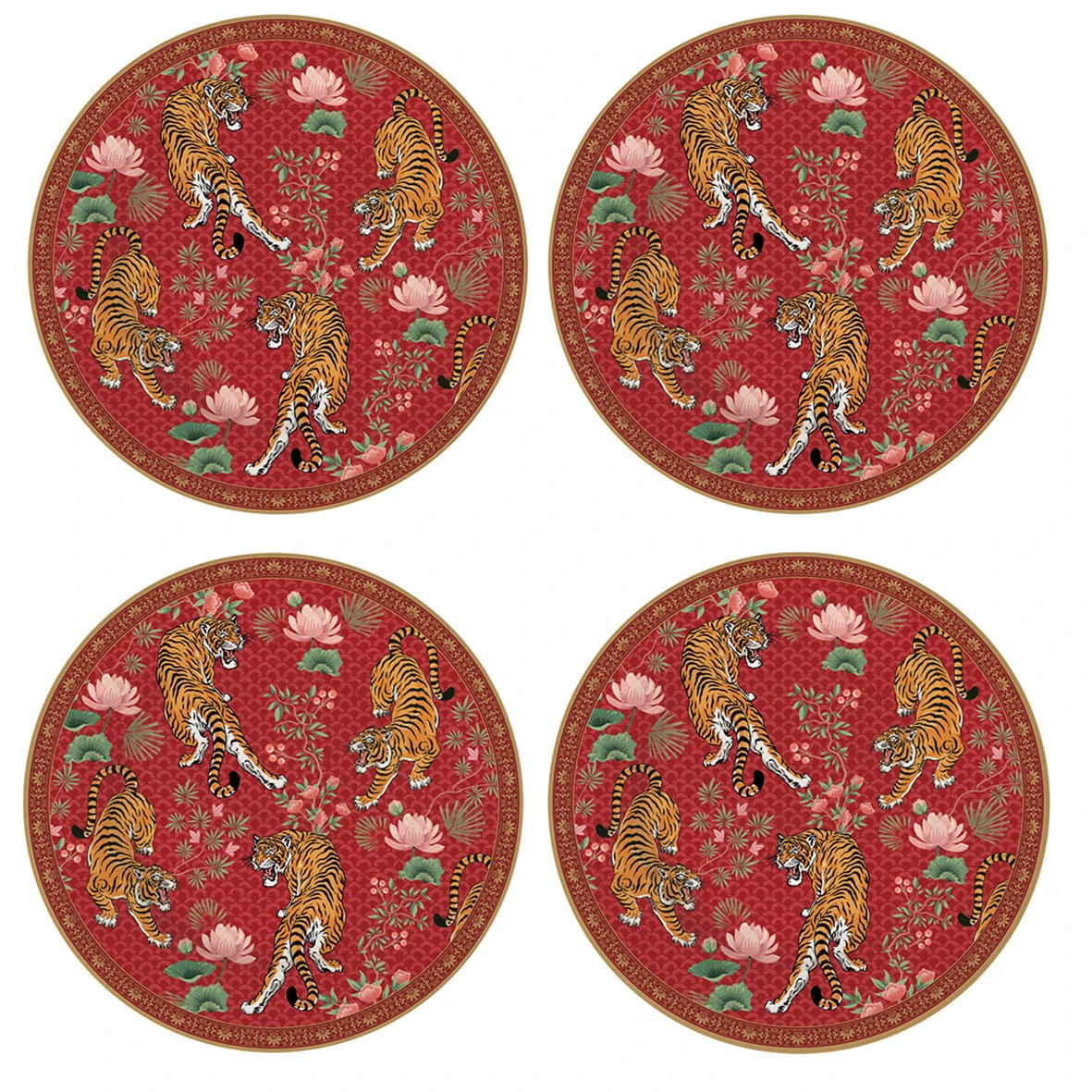 EASY LIFE Set 4 Piatti Dessert BENGALA 1 EASY LIFE Set 4 Piatti Dessert BENGALA