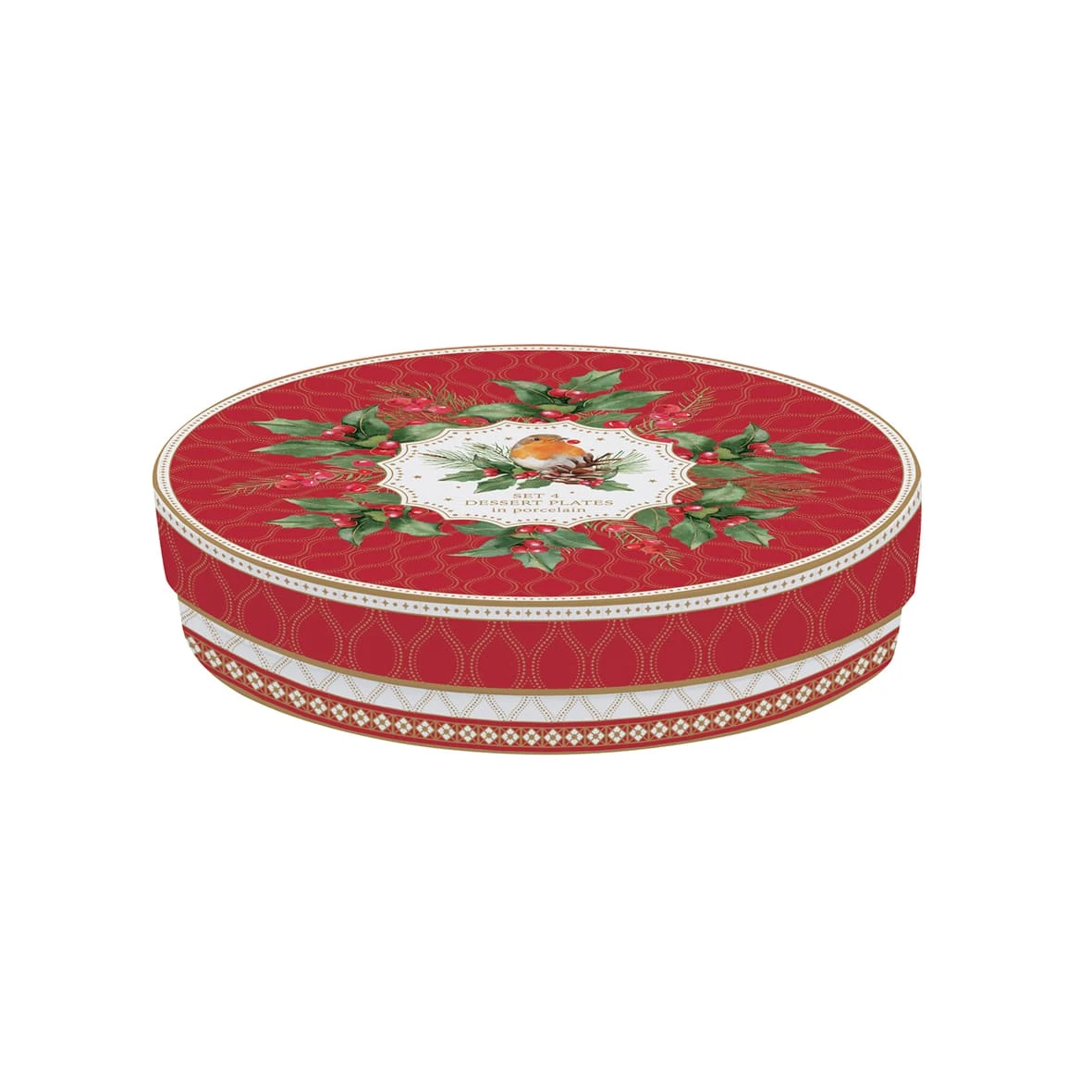 EASY LIFE Set 4 Piatti Dessert CHRISTMAS BERRIES 2 EASY LIFE Set 4 Piatti Dessert CHRISTMAS BERRIES - Image 2