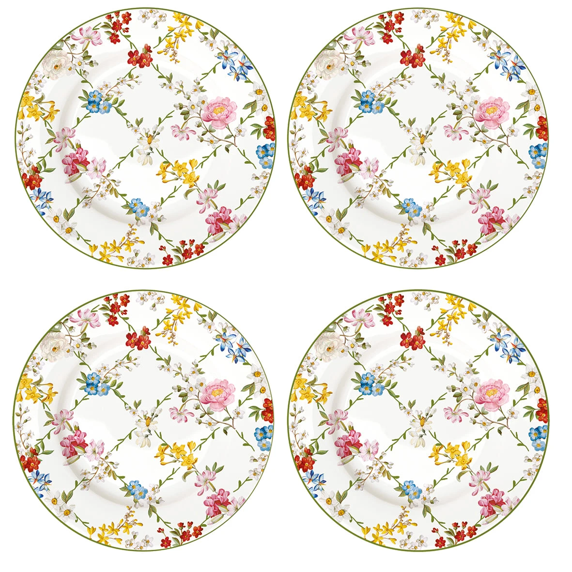 EASY LIFE Set 4 Piatti Dessert GARDEN DREAMS 1 EASY LIFE Set 4 Piatti Dessert GARDEN DREAMS