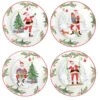 EASY LIFE Set 4 Piatti Dessert JOYFUL SANTA